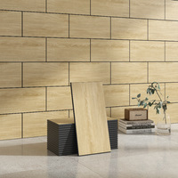 Paneles de Pared 3D Minimalistas de PVC con Diseño de Madera, Rejilla Decorativa para Salas de Estar, Resistentes al Agua, con Ranuras en V y Revestimiento de Espuma