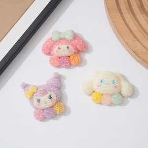 Nouveaux patchs en forme de dessin animé de sucre en gros, <span class=keywords><strong>chat</strong></span> à cornes sombres et chien aux oreilles bouclées, attaches et pinces pour cheveux pour enfants, décoration de coque de téléphone et de réfrigérateur - Product Image 2