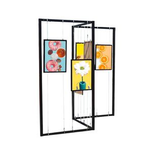 Stand d'exposition octogonal en alliage d'aluminium pour œuvres de calligraphie, peinture et photographie, <span class=keywords><strong>colonne</strong></span> d'affichage extérieure - Product Image 4