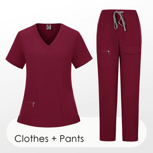 High-Quality Fabric Medical <b>Scrubs</b> Unisex Breathable Women Cool Stretch Jogger <b>Scrub</b> <b>Set</b> - Product Image 4