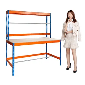 Heavy Duty Tool Cabinet Workbench Industrial Workbench Warehouse Storage Garage Packing Work Bench