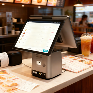 Caisse enregistreuse tactile Windows 15,6'' avec imprimante 58 mm, système de point de vente pour supermarché - Product Image 1