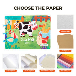 Reliure à spirale imprimée personnalisée Livre d'occupation pour enfants d'âge préscolaire et tout-petits en papier durable pour histoires d'enfants Histoires - Product Image 6
