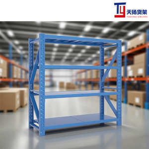 Mittlere Regale Lager regale 4-lagige Stahls tapel regale für Balken lager regale - Product Image 4