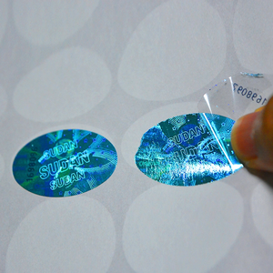 Etiquetas Holográficas PET Anti-falsificación Personalizadas con Láser 3D, Etiquetas <span class=keywords><strong>de</strong></span> Seguridad con Efecto Void para Teléfonos Móviles - Product Image 6