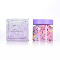 Vente en gros de bonbons à biscuits de 150ml 200ml 250ml Bocaux en plastique transparent PET de qualité alimentaire avec bouchons givrés colorés