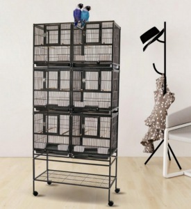 Easy — Triple empileur, 6 unités, oiseau volant pour perroquet, Cage d'élevage en fer forgé - Product Image 2