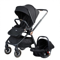 Poussette bébé légère et portable en métal, bidirectionnelle, avec fonctions assise et couchée, pliable pour nouveau-nés et enfants, idéale pour les voyages, vente en gros