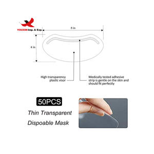 Disposable Transparent Hairspray Shield Eye Protector Hair Cut Pmu Eyebrow Lash <b>Shower</b> Shield Visor Face shields - Product Image 2