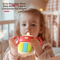 Jouet éducatif multifonctionnel avec lumières et sons : Anneau de dentition, clé de voiture musicale réaliste pour enfants