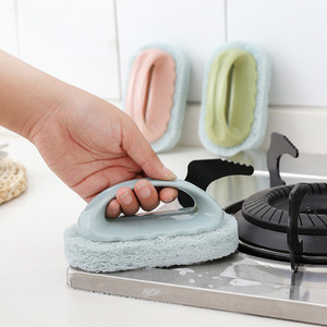 Cepillo de limpieza para tazas con mango largo y esponja para limpiar vajillas de cocina - Product Image 1
