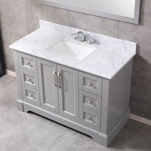 Transitional Bathroom Vanity <b>with</b> Ceramic Basin Solid Wood & Plywood Construction Made in Vietnam Bathroom Vanity - Product Image 5