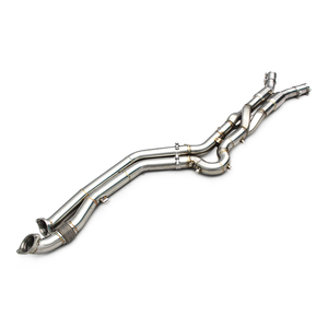 Nouveau style de luxe : Tuyau intermédiaire à longueur égale avec tuyau en Z pour M3/M4 G80/G82 3.0T 2021-2024, échappement en acier inoxydable finition polie - Product Image 1