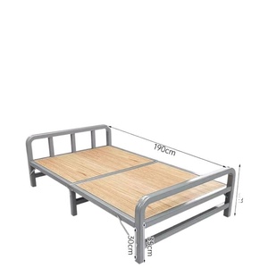 Letto Pieghevole in Ferro Regolabile 1,5m, Struttura Letto Singolo Imbottita Morbida, Robusta e Durevole, Arredamento Moderno per Camera da Letto - Product Image 1