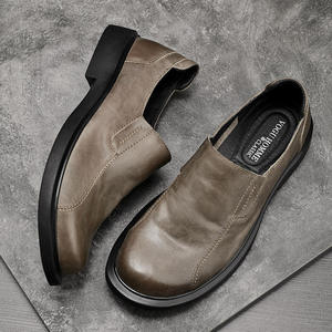 Zapatos Oxford de Vestir de Verano para Hombre, de Alta Calidad, Casuales de Negocios, de Cuero Genuino, con Punta Cerrada, Sin Cordones, que Aumentan la Comodidad - Product Image 6