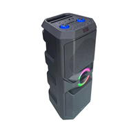 Haut-parleur de fête DJ de scène multimédia karaoké avec subwoofer sans fil LED de 12 pouces 40W