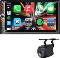 Autoradio Plug & Play pour Rogue Versa Sentra Frontier Cube 2007-2013 avec écran tactile, Carplay, Android Auto et prise en charge AM/FM