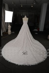 Mily nupcial MHL681 A-Line Zipper Voltar mangas Pérolas Lace Vestidos De Casamento com Espartilho - Product Image 2