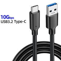 USB3.2 10Gbps Tipo C Cable USB a Tipo-C 3,2 Transferencia DE DATOS USB C Cable PD 60W Cable de carga rápida Tipo C Carga rápida