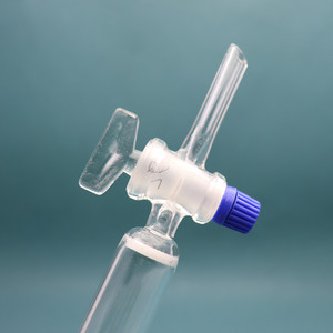 Colonne de chromographie en verre Boro 3.3 avec disque frit et robinet d'arrêt en PTFE, vente directe d'usine - Product Image 2