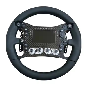 OEM Personalizado Alta Resistência 3K Fibra De Carbono Racing Game Steering <span class=keywords><strong>Wheel</strong></span> CNC Usinado Silicone Handle - Product Image 5
