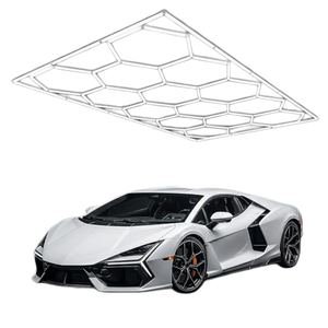 Lumière de garage hexagonale tendance 6000K, luminaire décoratif spécial pour garage, sous-sol, entrepôt, atelier de beauté automobile, magasin de voitures - Product Image 1