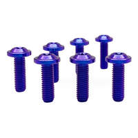 Boulon à bride Torx hexagonal en titane de grade 5 personnalisé Boulons en titane à six pans creux Vis à tête Torx à bride