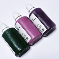 21 couleurs de pigments liquides cosmétiques pour les lèvres, gloss à lèvres, couleurs de rouge à lèvres, pâte colorante, colorant, liquides pour les lèvres verts et violets