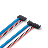 Câble adaptateur SATA Slimline 30CM, convertisseur Serial ATA 22 broches vers 13 broches, connecteur mâle 7+15 vers femelle 7+6