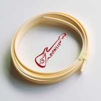 Factory Supplier 1650*6*1.5mm Ivory ABS Plastic Guitar Binding for Electric Acoustic Guitars in Black White Colors