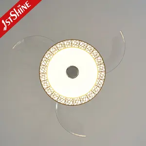 1stshine LED Ceiling Fan Smart Low Noise High Quality Motor Retractable Led Ceiling Fan