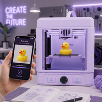 Imprimante 3D Mixware WandGo de qualité consommateur avec IA pour enfants - Imprimante FDM colorée et fermée pour filament PLA 1,75 mm, éducation STEM, Guangdong Private