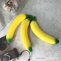 Jouet de simulation de fruit, banane souple à rebond lent, à pincer, en matériau PU
