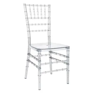 Wholesale Price <b>Clear</b> Transparent <b>Plastic</b> Chiavari Adjustable Modern Design Indoor Outdoor Use Wedding Hotel <b>Chair</b> - Product Image 5
