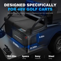 Baterai LiFePO4 72V 105Ah Berkinerja Tinggi untuk Golf Cart 36V 48V 72V 100Ah 200Ah untuk AGV Kendaraan Kecepatan Rendah