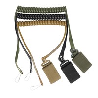 Ceinture de sécurité pour la chasse en plein air avec fonction anti-perte, crochet à ressort haute élasticité personnalisé en usine, sangle en nylon durable.