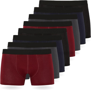 <span class=keywords><strong>Boxer</strong></span> da <span class=keywords><strong>Uomo</strong></span> Traspiranti in <span class=keywords><strong>Microfibra</strong></span> ODM, Confezione da 5 - 3 Paia a Vita Media in Poliestere Riciclato Lavorato a Maglia, Neri - Product Image 6