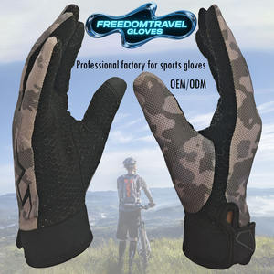 Usine anti-dérapant Gel Pad respirant RPET matériel gants de cyclisme pour VTT route sport OEM Service pour les cavaliers - Product Image 3