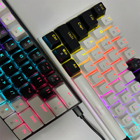 Clavier de Jeu Mécanique Yeaibo OEM à Interrupteurs Bleus Filaire USB-C Rétroéclairé RGB avec Éclairage Couleurs et Hotswap pour DIY Ordinateur