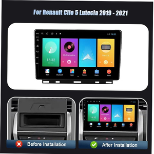 Autoradio Android avec écran tactile, navigation GPS pour Renault <span class=keywords><strong>Clio</strong></span> 5 Lutecia 2019-2021, Carplay, lecteur vidéo stéréo pour voiture - Product Image 2