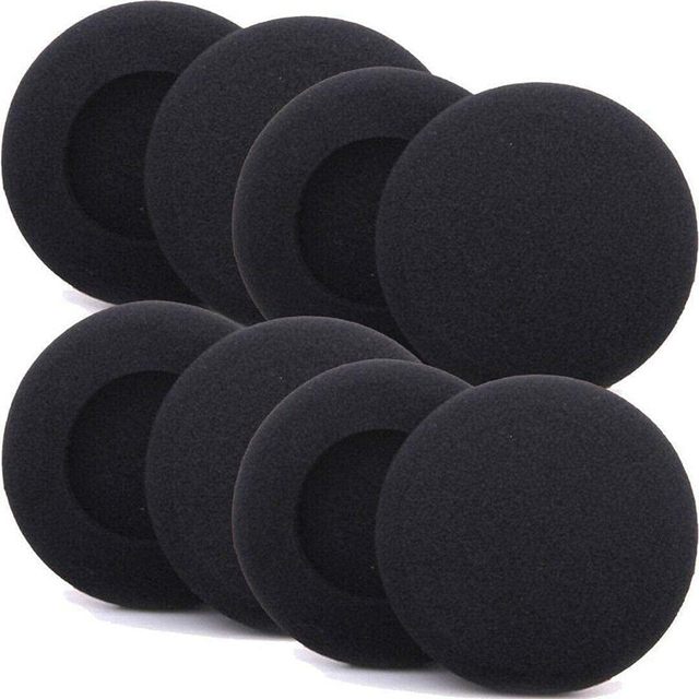 Lantronlife Universal Size Leather Foam Ear Cushions Headset Ear Pads Replacement Cover for Call Center Headphones Accessory