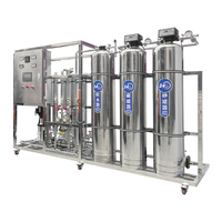 1000LPH deux étapes SS304 osmose inverse ligne complète de production d'eau pure eau distillée