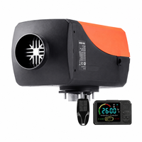 Chauffage de stationnement diesel portable 2KW-5KW 12V/24V, chauffage diesel à air avec écran LCD, faible consommation de carburant pour camion, camping-car, maison