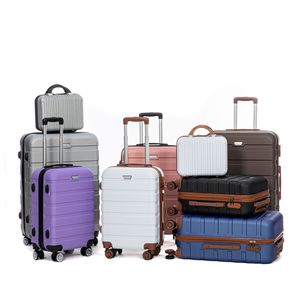 Nuevo Juego de Maletas de 12-20-24-28 Pulgadas, Maleta con Ruedas, 3 Piezas, Ruedas de PC con Cerradura de Combinación, Equipaje de Cabina, Bolsa de Viaje - Product Image 1