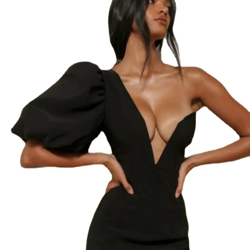 Robe d'été élégante pour femmes, vêtements Sexy, décolleté en V profond, robe élégante, haut de gamme, collection 2022
