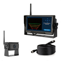 Caméra de recul sans fil 7 pouces 2CH 4CH 1080P avec boîtier robuste résistant aux vibrations pour camion DVR
