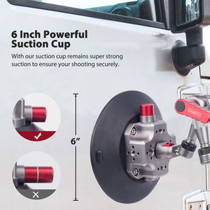 Soporte de cámara con ventosa de 6 "mágico con brazo articulado de 7", soporte de ventosa para coche para Go <span class=keywords><strong>Pro</strong></span> <span class=keywords><strong>Insta</strong></span> <span class=keywords><strong>360</strong></span>, Monitor de cámara, teléfono - Product Image 3