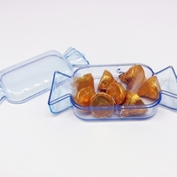 Belles boîtes d'emballage en forme de bonbons Vente en gros Emballage alimentaire réutilisable Boîtes à chocolat Boîte en plastique portable Fournisseur