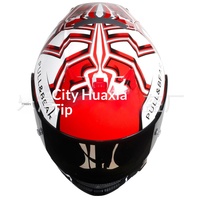 Casque intégral de moto Huaxia Racing en ABS, certifié DOT CE, tailles XS-XXL