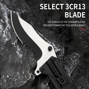 Ngoài trời đa mục đích Hoang Dã Sống Còn gấp dao với nhôm xử lý sắc nét Dao Bỏ Túi - Product Image 4